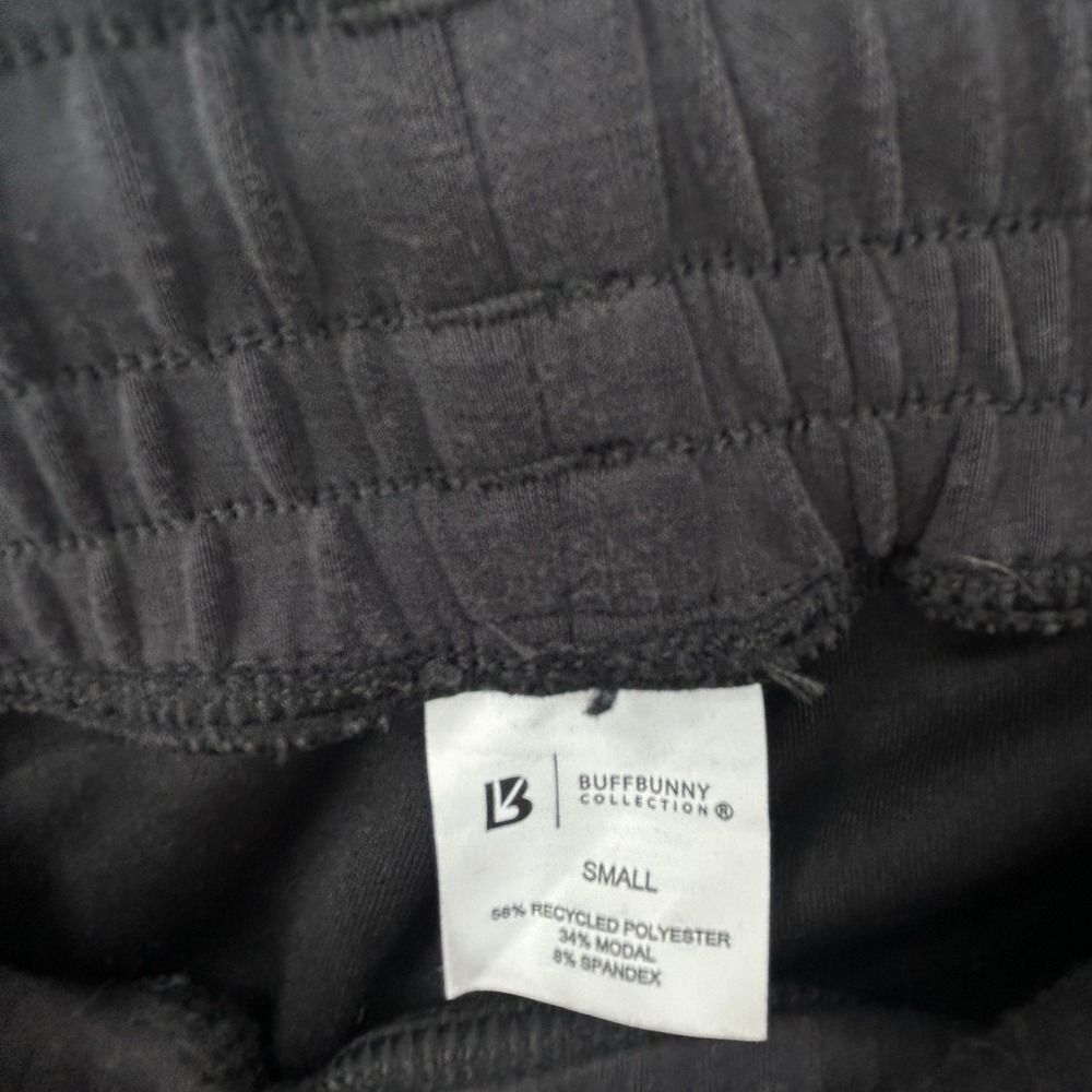 Buff Bunny Charcoal Grey Drawstring Jogger Pants Small Soft Athleisure Sweatpant - Picture 5 of 7